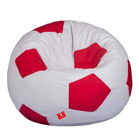 Comfy - Football Bean Bag White &amp; Red