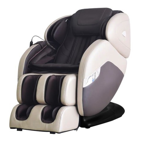 ARES iSmart Intelligent Full Body Massage Chair with Zero Gravity and Advanced Foot Roller - Gold/Brown