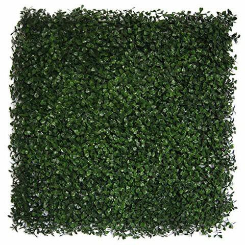 Greensmart D cor Artificial Boxwood Ficus 20 x 20 Greenery Mats, Set of 4