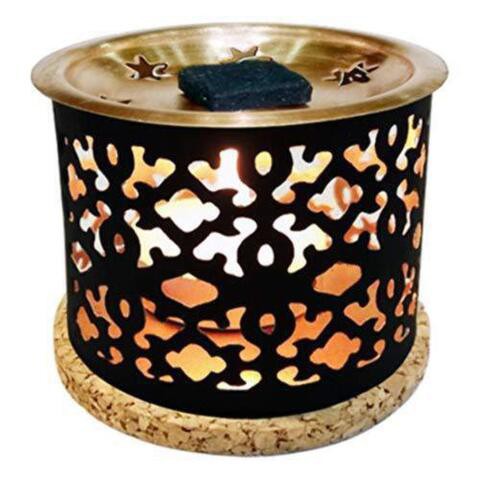 DUKHNI -SNOWFLAKES - INSENCE EXOTIC BURNER HOLDER - BROWN