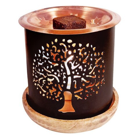 DUKHNI -TREE OF LIFE - INSENCE EXOTIC BURNER HOLDER - BROWN