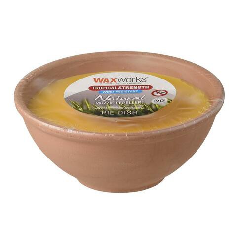 Waxworks Tropical Strength&nbsp;Citronella Pie Dish (540g)