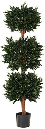 Pure Garden 50-10007 Hedyotis Triple Ball Tree, 5-Feet, 15x15, Green