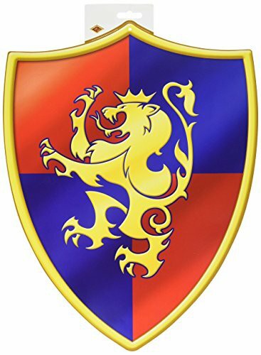 Beistle Crest Cutout Medieval Party Supplies, Wall Deor, 16.25&quot;, Red/Blue/Yellow