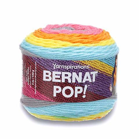 Bernat Pop , 5Oz, Guage 4 Medium, Acrylic, Pop Art