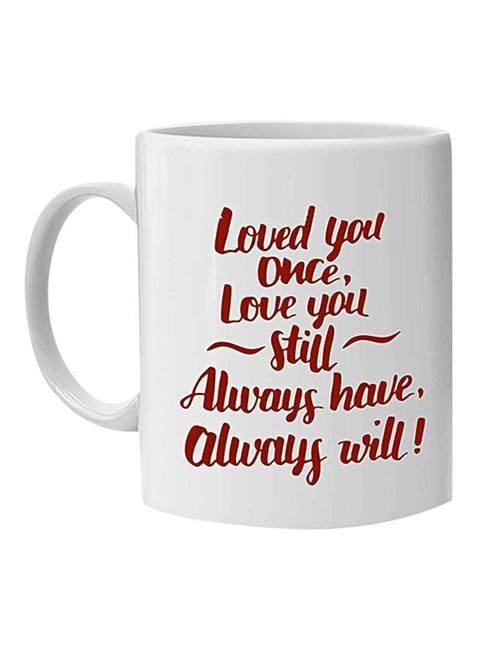 FMstyles Love You Always Printed Mug White 10 cm