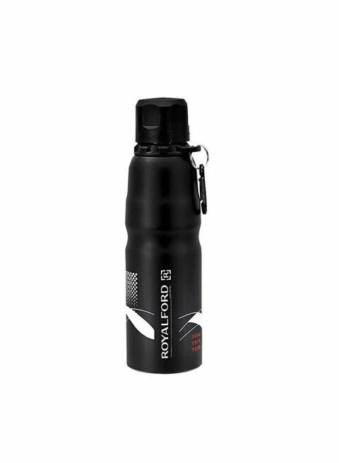 Royalford Stainless Steel Sport Bottle Black 750ml