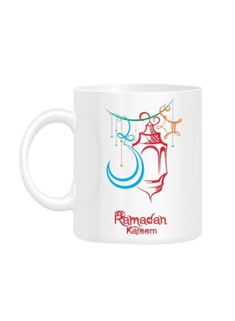 FMstyles Ramadan Kareem Desing Printed Mug White 10 cm