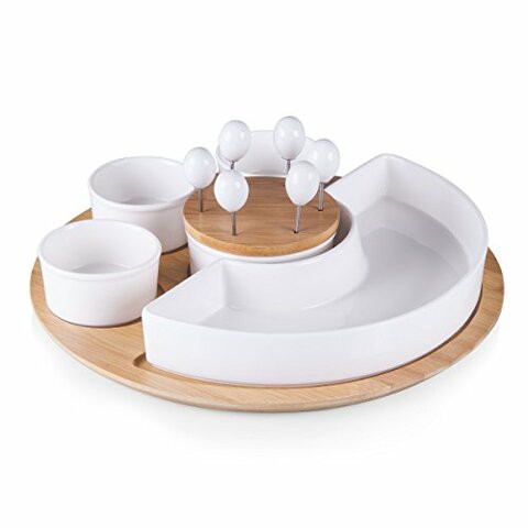 Toscana - A Picnic Time Brand Symphony Appetizer Serving Set