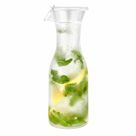 Lillian Tablesettings Plastic Acrylic Carafe with Lid-40 oz | Clear | 1 Pc Drinkware, 40 oz, 0