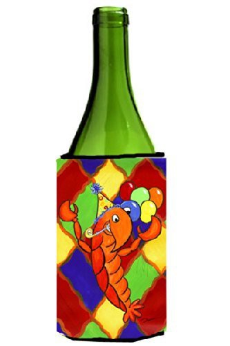 Caroline&#39;s Treasures Crawfish Happy Birthday Wine Bottle Beverage Insulator Beverage Insulator Hugger