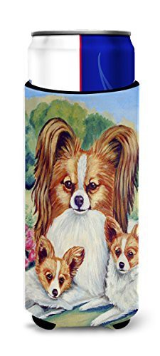 Caroline&#39;s Treasures 7042Muk Papillon A Momma&#39;s Love Ultra Beverage Insulators For Slim Cans, Slim Can, Multicolor