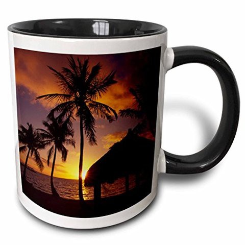 3Drose Checca Lodge, Islamorada, Florida-Us10 Dpb0052-Douglas Peebles Two Tone Mug, 11 Oz, Black/White