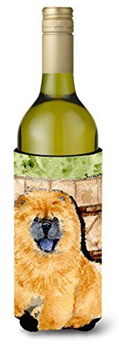 Caroline&#39;s Treasures Ss8875Literk Chow Chow Wine Bottle Beverage Insulator Beverage Insulator Hugger, Wine Bottle, Multicolor