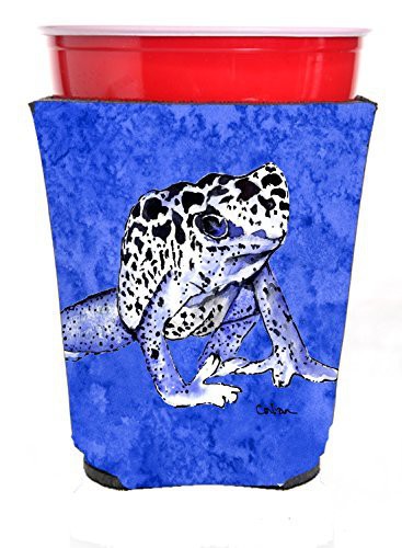 Caroline&#39;s Treasures 8687Rsc Frog Red Solo Cup Beverage Insulator Hugger, Red Solo Cup, Multicolor