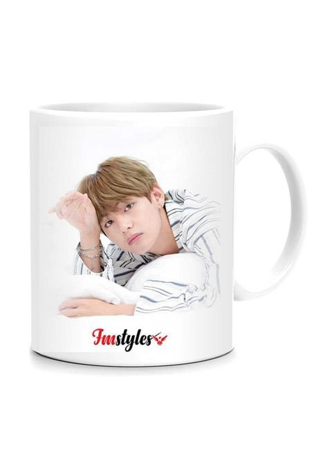 FMstyles BTS V Fm1 Printed Mug White 10 cm