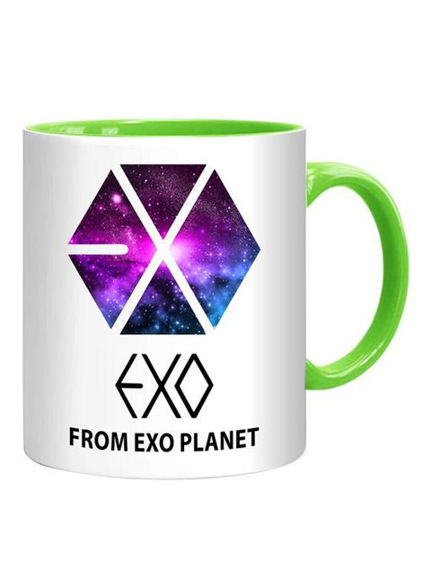 كوب FMstyles EXO من EXO بلانت أبيض/أخضر/بنفسجي 10 سم