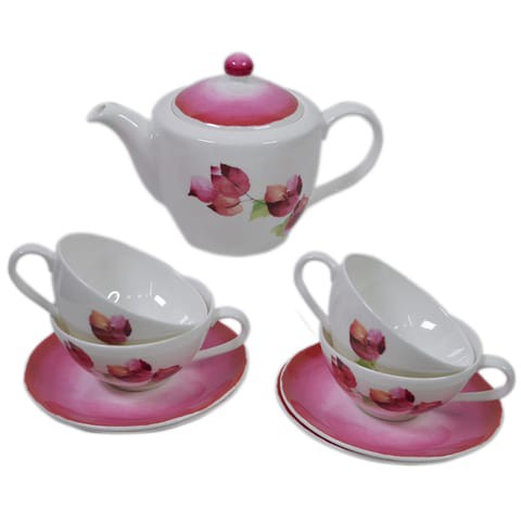 Hankook - Chinaware 11-Piece Maple Tea Set