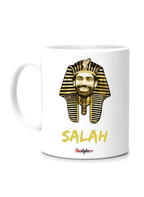 FMstyles Mohammed Saleh Photo Pheros Printed Mug White/Yellow/Black 10 cm