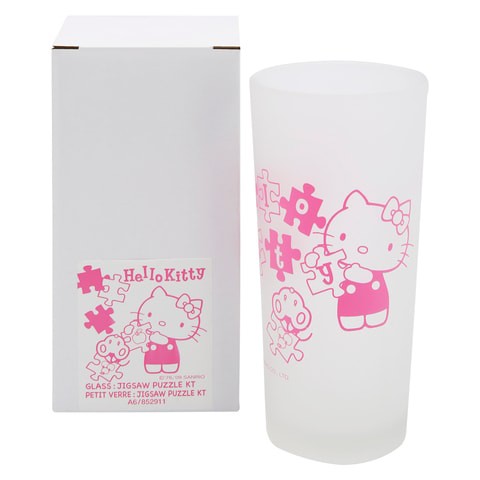 Hello Kitty Jigsaw Puzzle, Drinking Glass, Clear