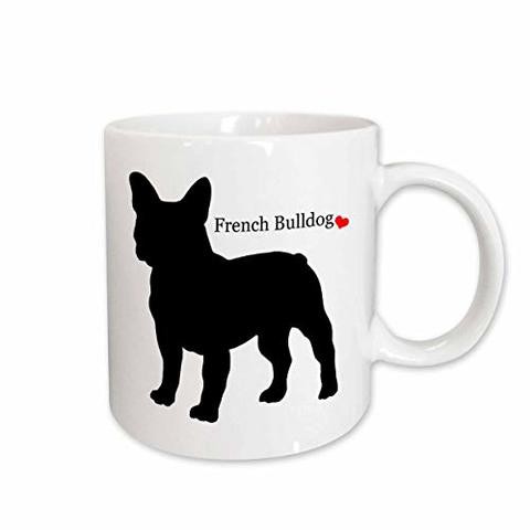 3Drose Mug_193334_1 French Bulldog, Ceramic Mug, 11-Ounce