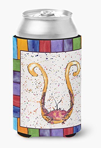 Caroline&#39;s Treasures 8444-Ucc Letter U With Crab Can Or Bottle Beverage Insulator Hugger 8444, Can Hugger, Multicolor