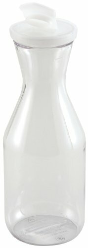 Winco Polycarbonate Decanter with Lid, 1-Liter