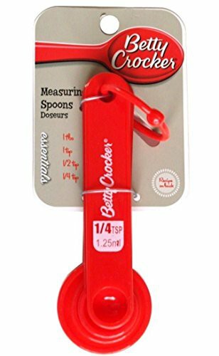 Betty Crocker Measuring Spoons. 1Tbs, 1 tsp, 1/2 tsp, 1/4 tsp