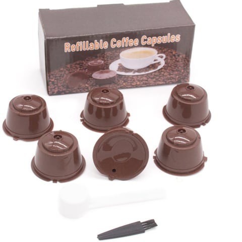 5-Piece Capsule Set For Dolce Gusto Series Coffee Machine brown