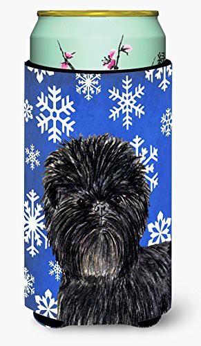 Caroline&#39;s Treasures Ss4649Tbc Affenpinscher Winter Snowflakes Holiday Tall Boy Beverage Insulator Beverage Insulator Hugger, Tall Boy, Multicolor