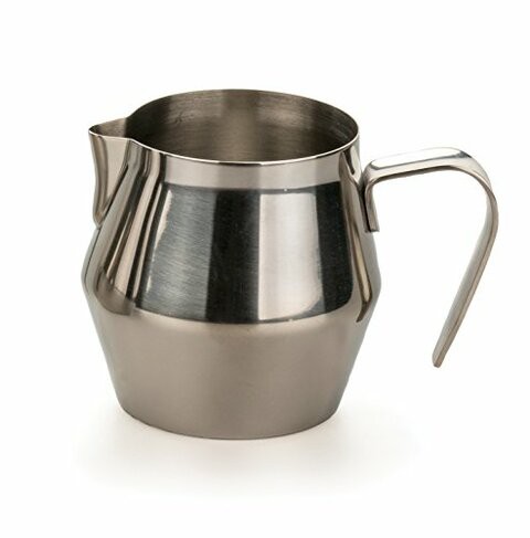 RSVP 18/8 Stainless Steel Espresso Frothing and Steaming Pitcher, 10-Ounce