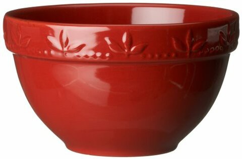 Signature Housewares Sorrento Collection 30-Ounce Utility Bowl, Ruby Antiqued Finish