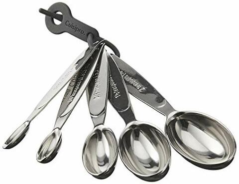 Cuisipro Stainless Steel Measuring Spoon Set, Odd Sizes