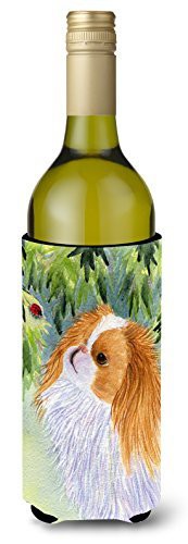 Caroline&#39;s Treasures Ss8260Literk Japanese Chin Wine Bottle Beverage Insulator Beverage Insulator Hugger, Wine Bottle, Multicolor