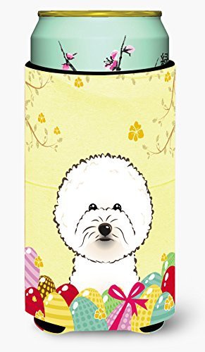 Caroline&#39;s Treasures Bb1899Tbc Bichon Frise Easter Egg Hunt Tall Boy Beverage Insulator Hugger, Tall Boy, Multicolor