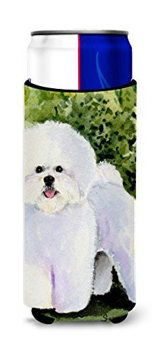 Caroline&#39;s Treasures Ss8712Muk Bichon Frise Ultra Beverage Insulators For Slim Cans, Slim Can, Multicolor