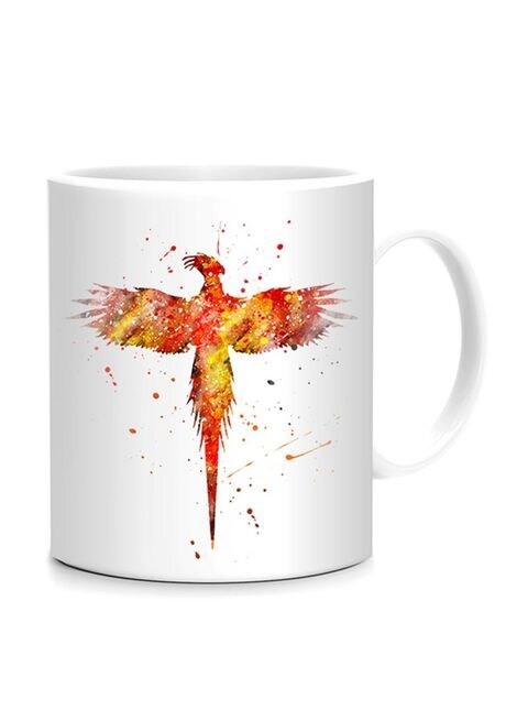 FMstyles Harry Potter Design Mug White/Red/Yellow 10 cm