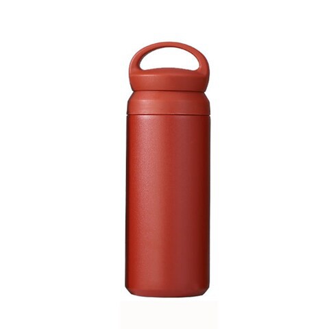 Stainless Steel Vacuum Insulated Travel Tumbler with Double Partition SEALING Ring - 500ml (RED)