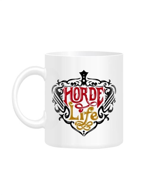 FMstyles Horde Life Printed Mug White 10 cm