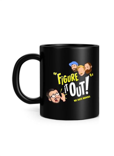 FMstyles Figure It Out Printed Mug Black 10 cm