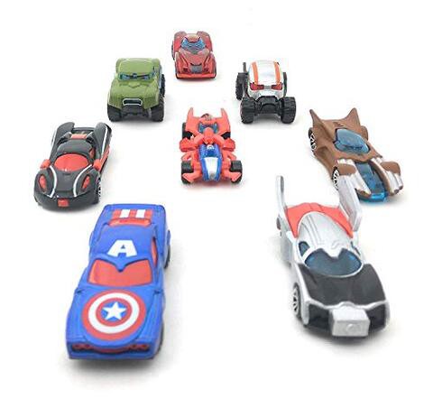 Metro Toys &amp; Gift Super Hero Theme Cars Diecast Metal Toy car Play Set for Kids Best Gifts Toys for Kids Boys - Set of 8