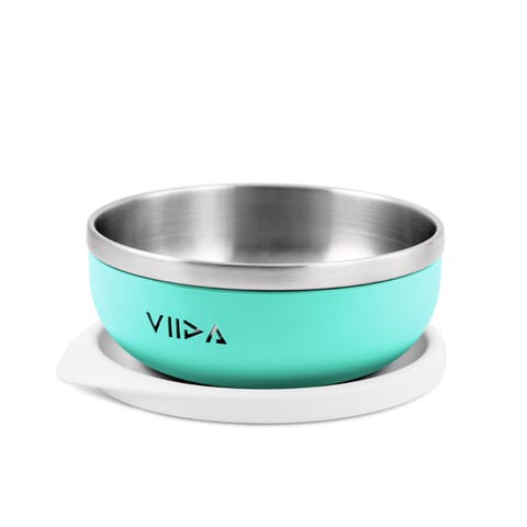 VIIDA Stainless Steel Baby Feeding Bowl With Lid