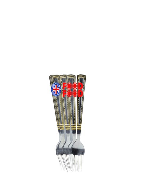 Generic 6-Piece Fork Set Silver/Gold 15cm