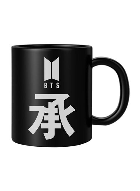 FMstyles BTS Printed Mug Black/White