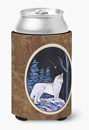 Caroline&#39;s Treasures Ss8400Cc Starry Night Siberian Husky Can Or Bottle Beverage Insulator Hugger, Can Hugger, Multicolor