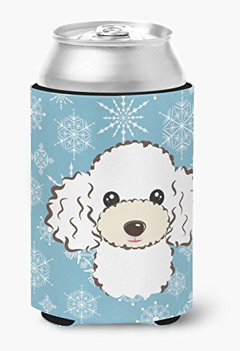 Caroline&#39;s Treasures Bb1691Cc Snowflake White Poodle Can Or Bottle Hugger, Can Hugger, Multicolor