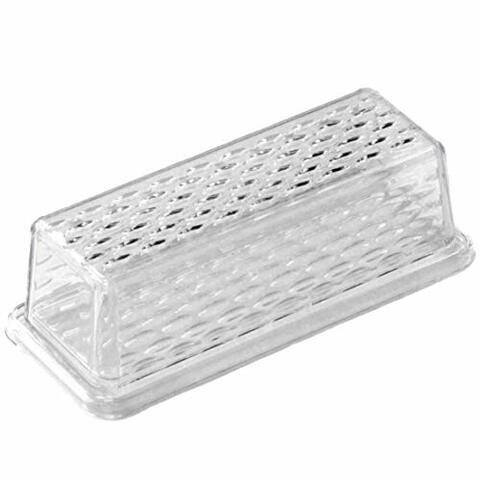 Chef Craft Plastic Butter Dish, One Size, Clear