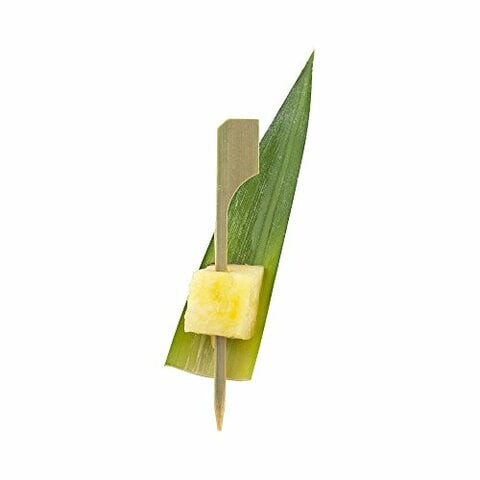 2.75-inch Bamboo Paddle Skewers: Perfect for Serving Appetizers and Cocktail Garnishes - Natural Color - 1000-CT - Biodegradable and Eco-Friendly - Restaurantware