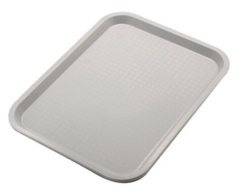 SUNNEX POLYPROPYLENE FAST FOOD TRAY 81240G,GREY, 41.5X31CM