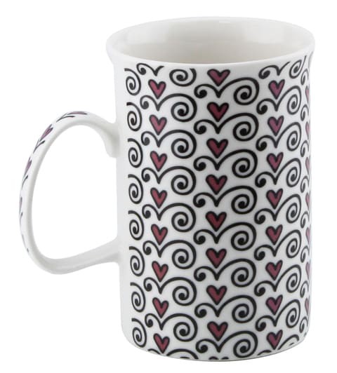 SHALLOW  BONE CHINA MUG 330ML